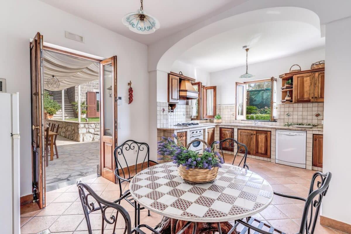 Villa Mimosa Rustic Elegance Views & Pool Massa Lubrense Ngoại thất bức ảnh