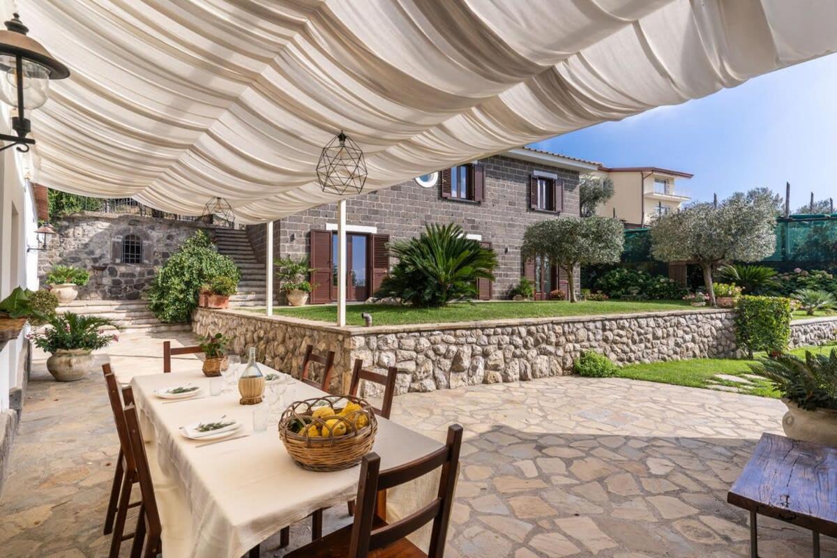 Villa Mimosa Rustic Elegance Views & Pool Massa Lubrense Ngoại thất bức ảnh