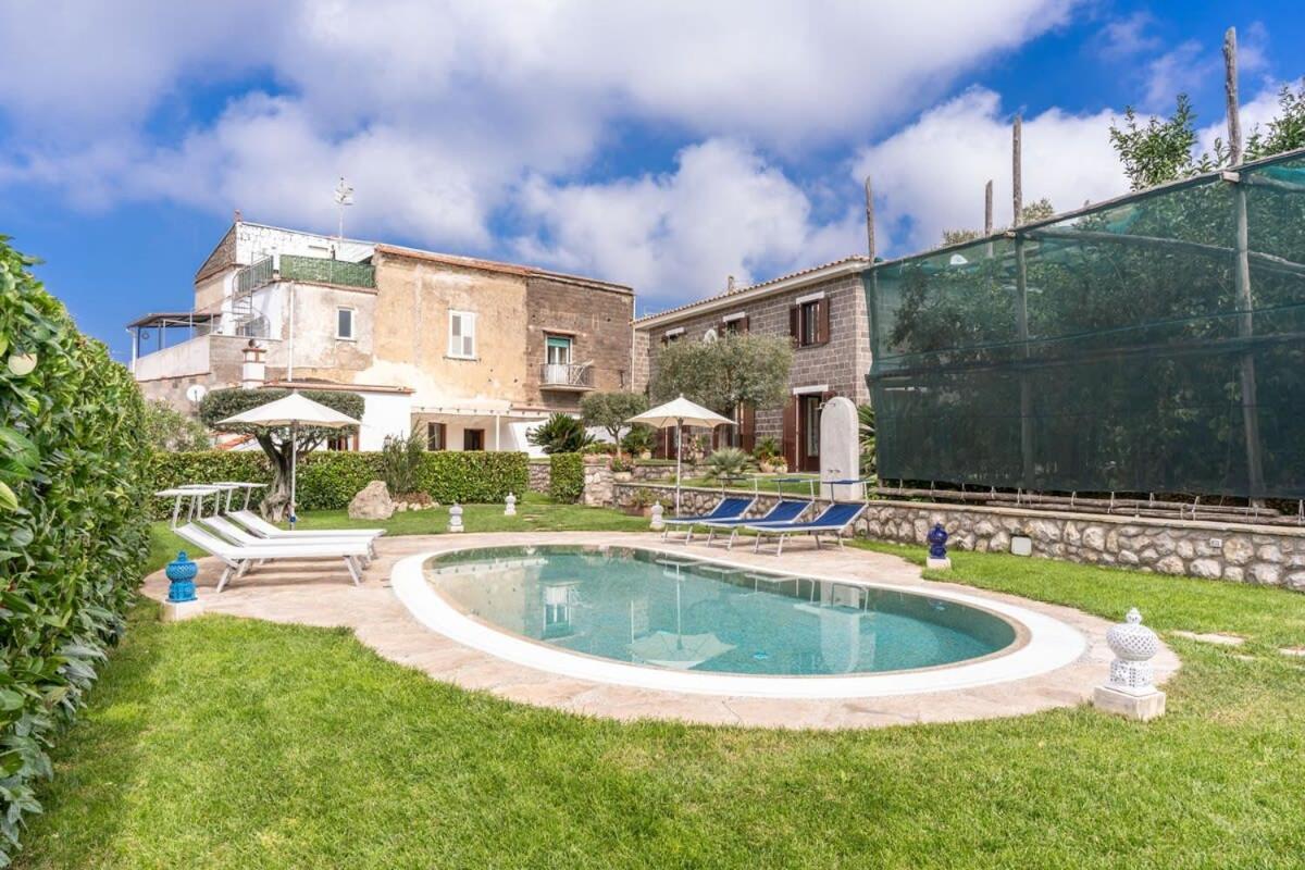 Villa Mimosa Rustic Elegance Views & Pool Massa Lubrense Ngoại thất bức ảnh