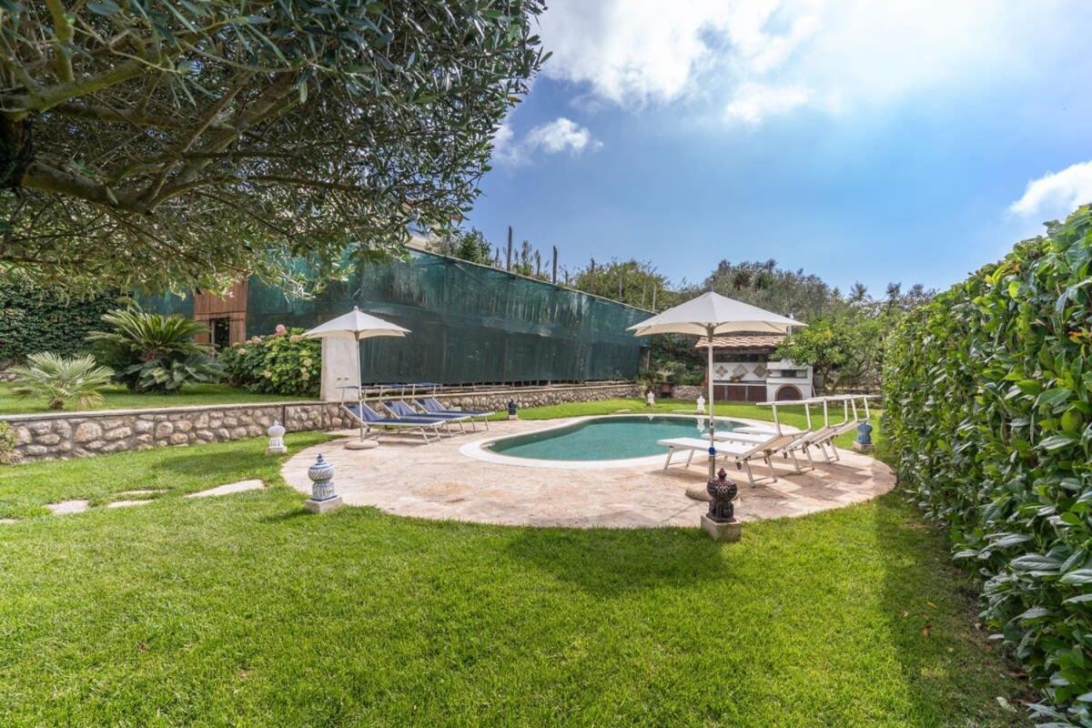 Villa Mimosa Rustic Elegance Views & Pool Massa Lubrense Ngoại thất bức ảnh
